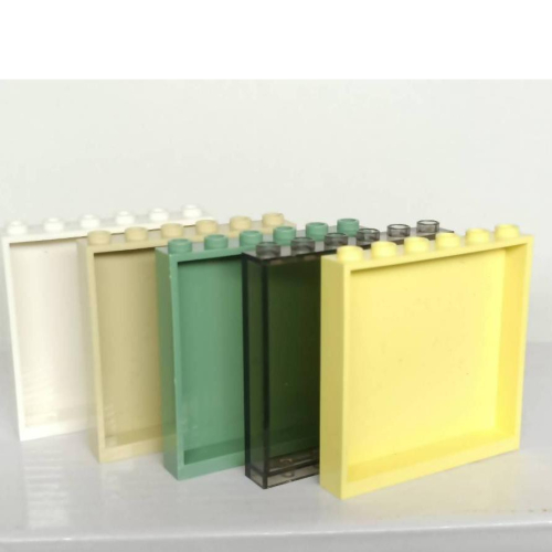 &lt;樂高人偶小舖&gt;正版LEGO 零件C14 平滑磚 平滑嵌板 1x6x5 白 沙 沙綠 淡黃 透明黑 建築 59349