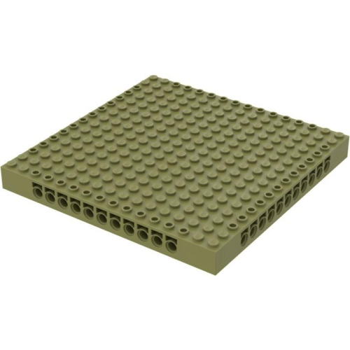 &lt;樂高人偶小舖&gt;正版LEGO 16x16 brick 馬賽克用厚底板 65803 橄欖綠 厚底板 11孔 底板 科技