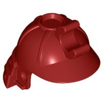 &lt;樂高人偶小舖&gt;正版LEGO 頭盔19 日本 武士 武士頭盔 暗紅色 城堡 98128 6266115