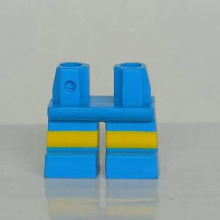 &lt;樂高人偶小舖&gt;正版樂高LEGO 短腳 人偶 小人腳 海洋藍 黃 90380 迪士尼 配件 僅剩一隻
