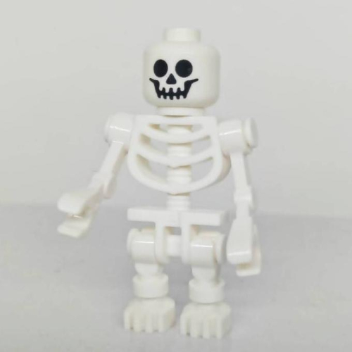 &lt;樂高人偶小舖&gt;正版LEGO 自選人偶 A22 骷髏人 白色 人偶 骷髏 骷髏頭 骨頭 海盜 單隻 骨頭人