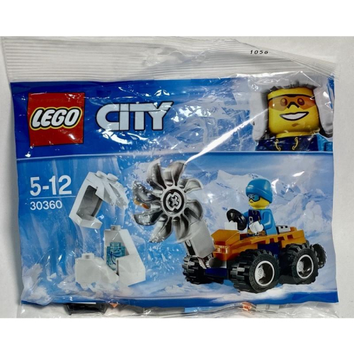 &lt;樂高人偶小舖&gt;正版樂高LEGO30360極地冰鋸車系列（絕版品）袋裝包，全新未拆