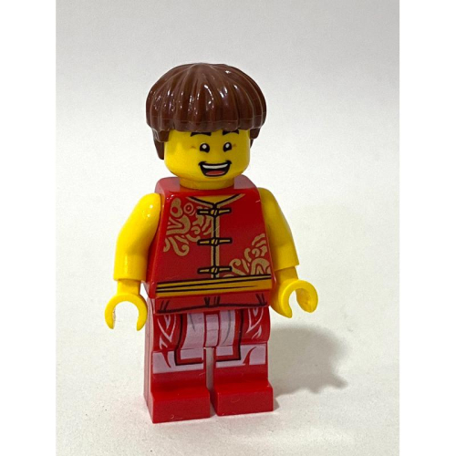 &lt;樂高人偶小舖&gt;正版樂高LEGO 全新 特色人偶 E11 新年造型 新年人偶 單隻特價