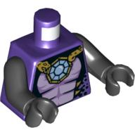 &lt;樂高人偶小舖&gt;正版LEGO 特殊系列5-1 忍者 蛇族 黑 金 紫 身體 配件