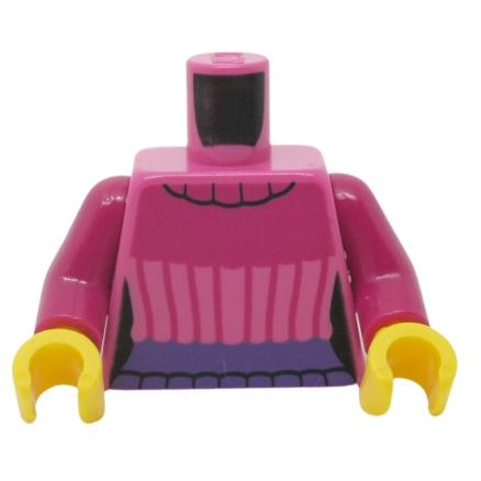 &lt;樂高人偶小舖&gt;正版LEGO 城市39 身體 深粉色 女生 6401404 節慶大街 10308 單個身體