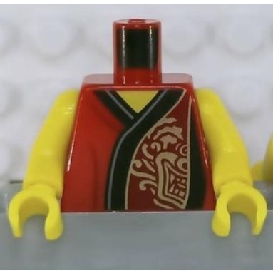 &lt;樂高人偶小舖&gt;正版LEGO 城市12-3 舞龍人1 農曆新年 廟會 舞獅舞獅 身體 配件