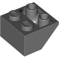 &lt;樂高人偶小舖&gt;正版LEGO 零件 SLOPE 反向 斜面磚 3660 76959 深灰 斜邊磚 斜磚 45° 2x2