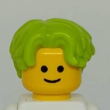 &lt;樂高人偶小舖&gt;正版LEGO 男生頭髮32 青綠 短髮 M字瀏海 6445387 人偶配件