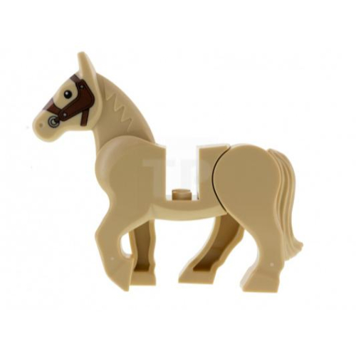 &lt;樂高人偶小舖&gt;正版樂高LEGO 動物 零件I 城堡 6343565 沙色 米色 馬 士兵