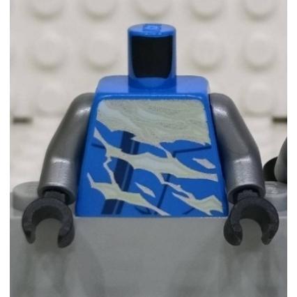 &lt;樂高人偶小舖&gt;正版LEGO城市5-2 藍迷彩 藍色系列 身體 配件系列