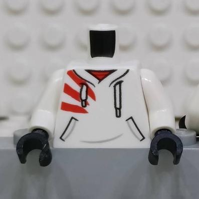 &lt;樂高人偶小舖&gt;正版LEGO 城市7-1 口袋帽T 白色 幽靈秘境 70429 人偶 單個身體