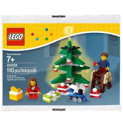 &lt;樂高人偶小舖&gt;正版樂高LEGO 40058 聖誕節限定商品聖誕樹 poly bag 袋裝包 全新未拆