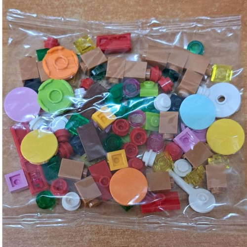 &lt;樂高人偶小舖&gt;正版LEGO 補充包A1 圓 brick 豆豆 PLATE 1X1 TILE 零件包