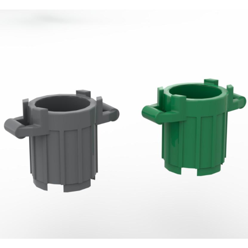 &lt;樂高人偶小舖&gt;正版樂高LEGO灰色 垃圾桶 鐵桶 桶子 Dark Gray 92926，單個價格