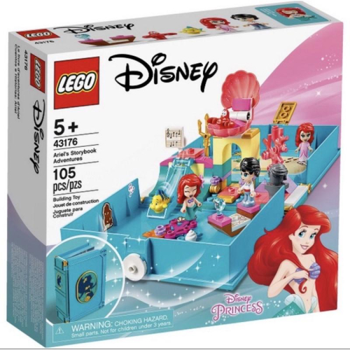 &lt;樂高人偶小舖&gt;正版樂高LEGO43176（已絕版）迪士尼公主系列，小美人魚愛麗兒的口袋故事書