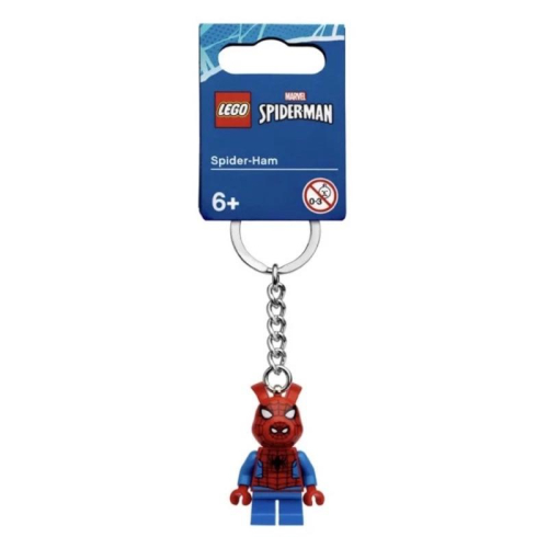 &lt;樂高人偶小舖&gt;正版 LEGO樂高 蜘豬人 樂高鑰匙圈 漫威 Marvel 蜘蛛人 854077