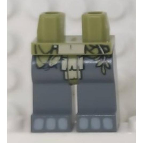&lt;樂高人偶小舖&gt;正版樂高LEGO 特殊2-1 腳 灰褲 獸人 神獸 Chima 奇幻 城堡 人偶配件