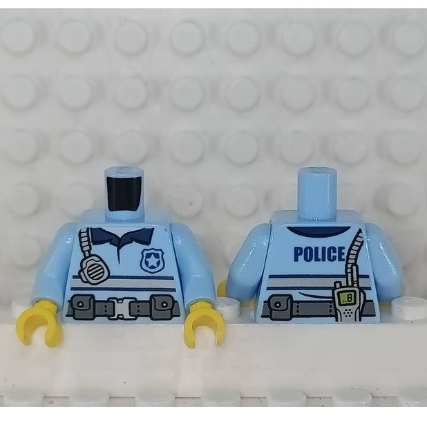 <樂高人偶小舖>正版LEGO 城市25-2 警察襯衫 絕版  警察 救生員 (單隻)身體 配件-細節圖2