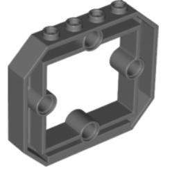 <樂高人偶小舖>正版樂高LEGO 零件I 太空 面板 深灰 1X6X4 窗口 四孔 49699-細節圖2