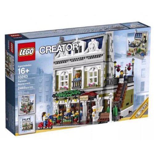 &lt;樂高人偶小舖&gt;正版樂高LEGO 10243 巴黎餐廳 全新未拆 盒組