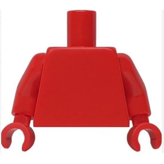 <樂高人偶小舖>正版 LEGO 素色 身體 深灰 白 藍 橘 黑 紅 橘 綠 粉紅minifig body 973c00-細節圖4