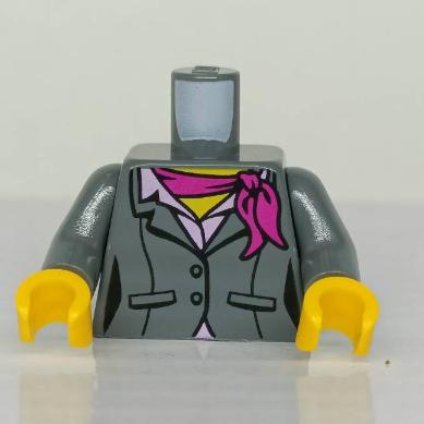 &lt;樂高人偶小舖&gt;正版LEGO 城市18-2 空姐 廚師 深灰 西裝 人偶 單個身體