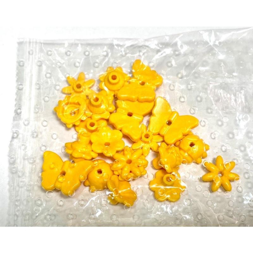 &lt;樂高人偶小舖&gt;正版樂高LEGO，橘黃色花朵、93081 蝴蝶組合包，補充包 全新未拆 零件包