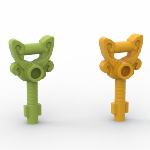 &lt;樂高人偶小舖&gt;正版LEGO 用品12 元素鑰匙 精靈 橘黃色 青綠 女孩 正版配件
