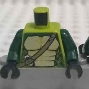 &lt;樂高人偶小舖&gt;正版LEGO 城市1-2 綠色肌肉 身體 配件