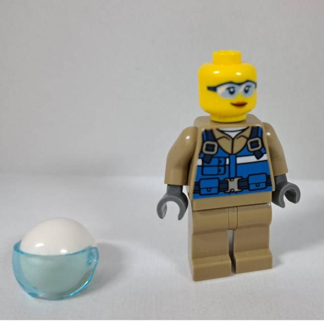 <樂高人偶小舖>正版樂高LEGO 特殊人偶C148，飛行員1 飛官 駕駛員 救難員 單隻-細節圖2