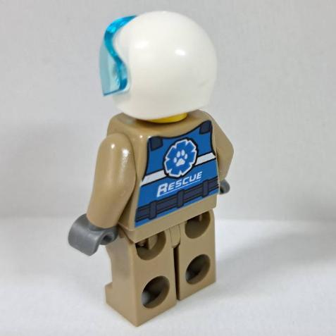 <樂高人偶小舖>正版樂高LEGO 特殊人偶C148，飛行員1 飛官 駕駛員 救難員 單隻-細節圖3