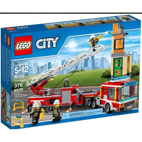 &lt;樂高人偶小舖&gt;正版樂高LEGO 60112 已絕版 消防車 無盒 無說明書 無貼紙 促銷優惠 網路可下載說明書