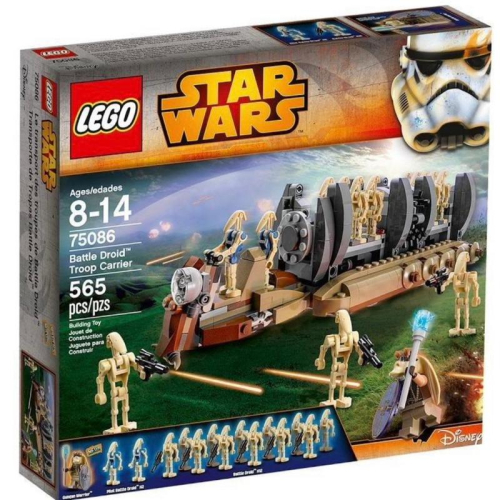 &lt;樂高人偶小舖&gt;正版LEGO 75086 Star Wars 星際大戰-戰鬥機器人運兵戰艦 無盒無說明書 有電子說明書