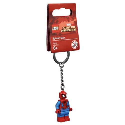 &lt;樂高人偶小舖&gt;正版 LEGO樂高 蜘蛛人 樂高鑰匙圈 漫威 Marvel 超級英雄 853950