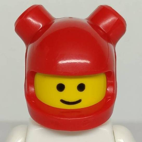&lt;樂高人偶小舖&gt;正版LEGO 帽子19-1 紅色 安全帽 特技車手帽 不含鏡片 6397588