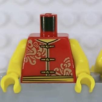 &lt;樂高人偶小舖&gt;正版LEGO 城市12-2 舞龍人2 農曆新年 廟會 舞獅舞獅 身體 配件