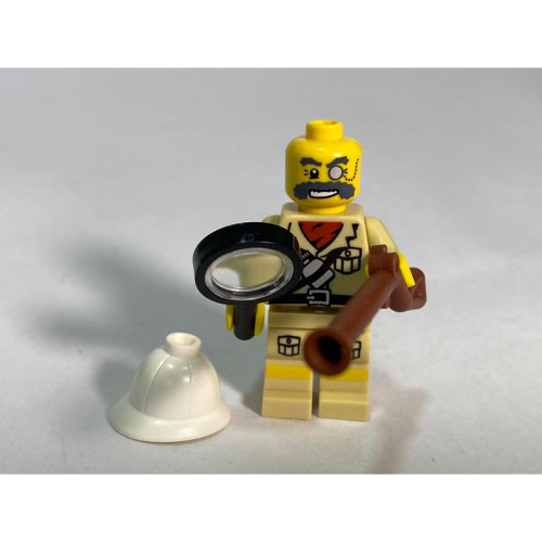 &lt;樂高人偶小舖&gt;正版樂高LEGO特殊人偶C15，含帽子、武器、放大鏡，單隻價格