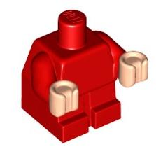 &lt;樂高人偶小舖&gt;正版LEGO 身體 特殊43-2 嬰兒 紅色 寶寶 25128 6222798