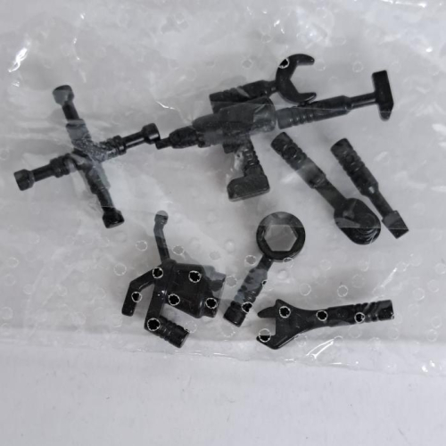 &lt;樂高人偶小舖&gt;正版LEGO 補充包 綜合工具 電鑽 起子 板手 黑色 配件 袋裝
