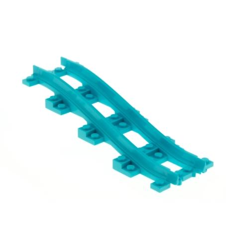 &lt;樂高人偶小舖&gt;正版LEGO 零件 鐵軌 軌道 中海洋藍色 25086 6147028 彎軌 窄軌