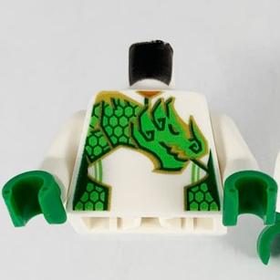 &lt;樂高人偶小舖&gt;正版LEGO 特殊12 綠龍 悟空小俠 80006 身體 配件