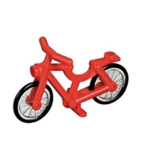 &lt;樂高人偶小舖&gt;正版LEGO 紅色腳踏車、自行車 單車 bike