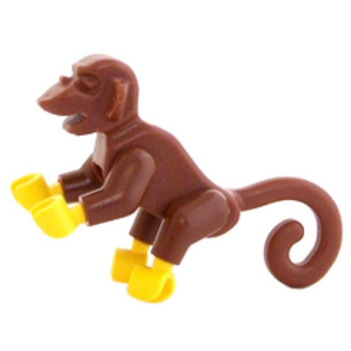 &lt;樂高人偶小舖&gt;正版 LEGO 動物 猴子 海盜、官兵（絕版）猴子零件，深棕色，單隻價格