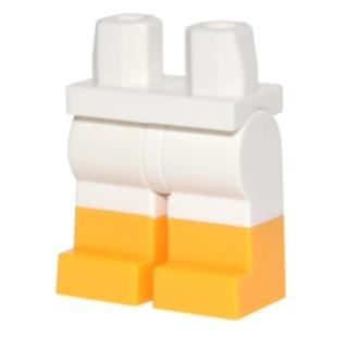 &lt;樂高人偶小舖&gt;正版樂高LEGO 城市12 雙色腳 橘黃色 白色 城市 迪士尼 配件