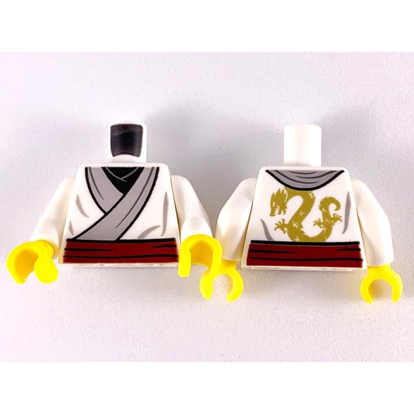 <樂高人偶小舖>正版LEGO  特殊7-2 金龍和服 柔道 忍者 村民 身體 配件-細節圖4