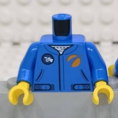 &lt;樂高人偶小舖&gt;正版LEGO 城市4-4 全藍夾克 身體 配件