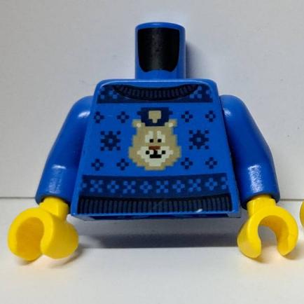 &lt;樂高人偶小舖&gt;正版樂高LEGO 特殊24 藍黑雪花 單個身體 忍者 城堡 士兵 城市 人偶
