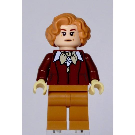 <樂高人偶小舖>正版LEGO 女生頭髮25 Nougat 白 黃 捲髮 波浪 短捲髮 6234373 硬質 人偶配件-細節圖5