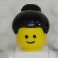 <樂高人偶小舖>正版LEGO 女生頭髮15 包包頭 丸子頭 黑 淺灰 609429 硬質 配件-細節圖3