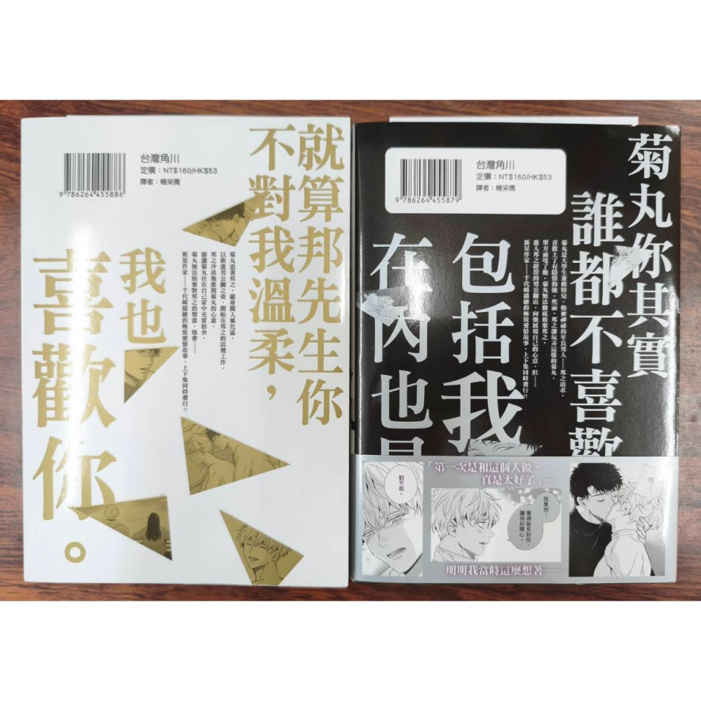 二手 愚笨軟弱難堪又如何 上+下 特裝版 作者：千代崎 BL漫畫-細節圖2